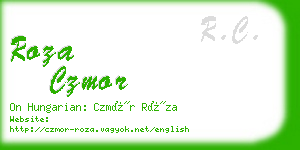 roza czmor business card